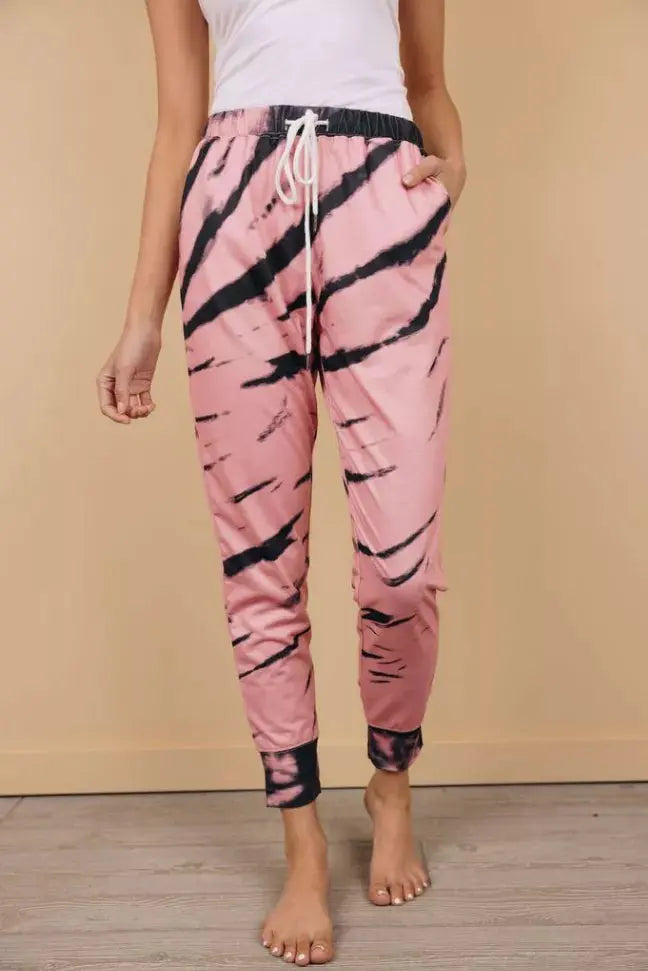 Watermelon Sugar Tie Dye Joggers Stay Warm in Style