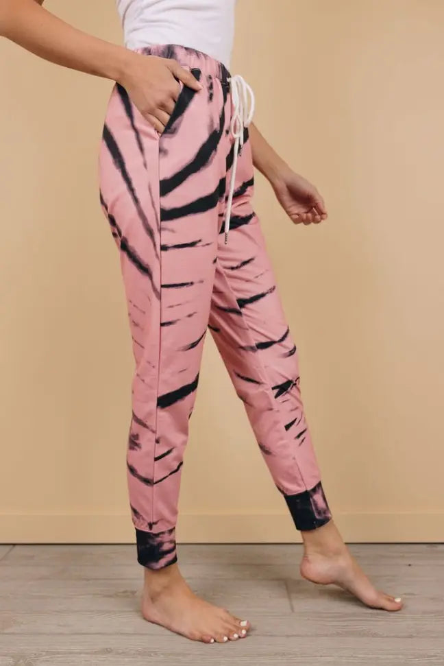 Watermelon Sugar Tie Dye Joggers Stay Warm in Style