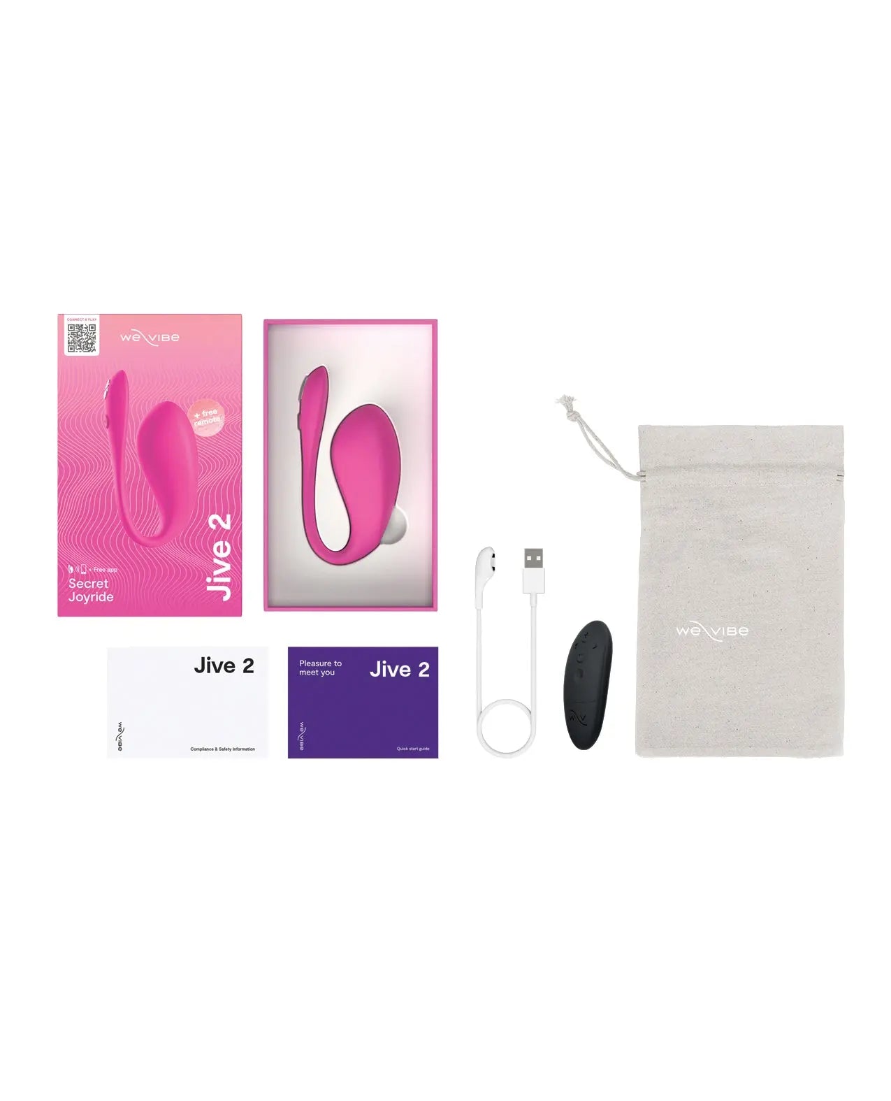 We-Vibe Jive 2 - Electric Pink Wow Tech