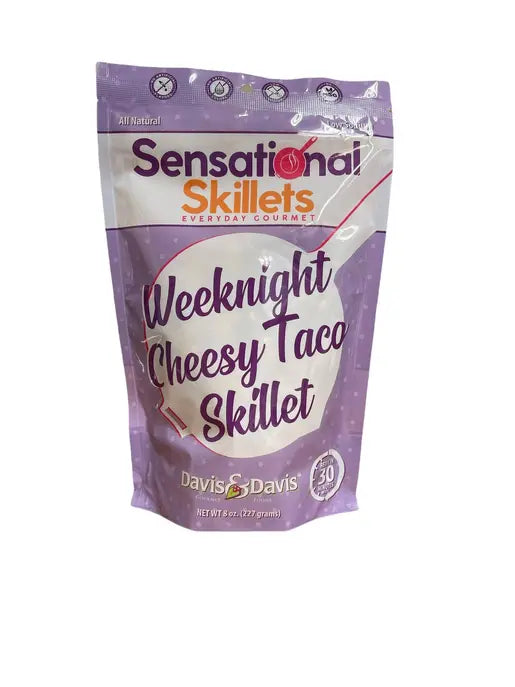 Weeknight Cheesy Taco Skillet - Sensational Skillet Davis & Davis Gourmet Foods