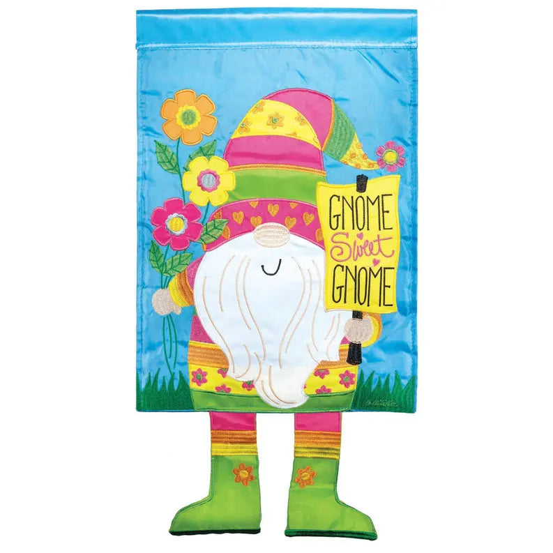 Welcome Gnome Crazy Leg Flag Dicksons Inc
