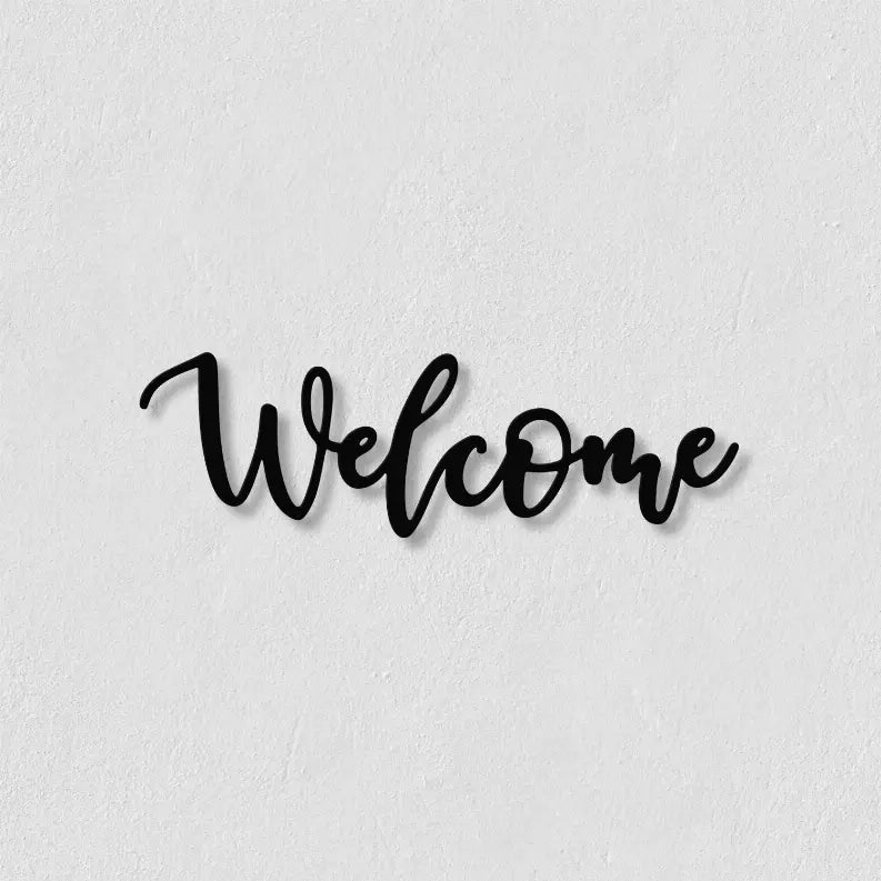 Welcome Metal Wall Art Monique Store
