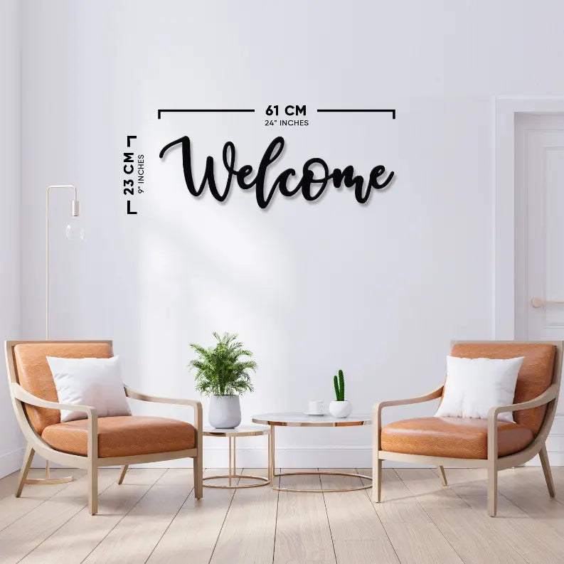 Welcome Metal Wall Art Monique Store