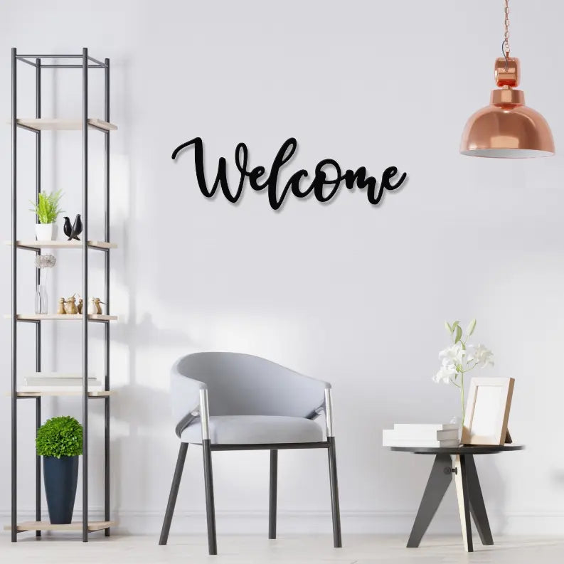 Welcome Metal Wall Art Monique Store