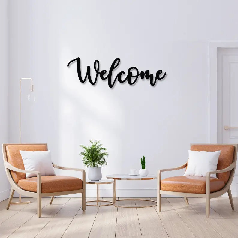 Welcome Metal Wall Art Monique Store