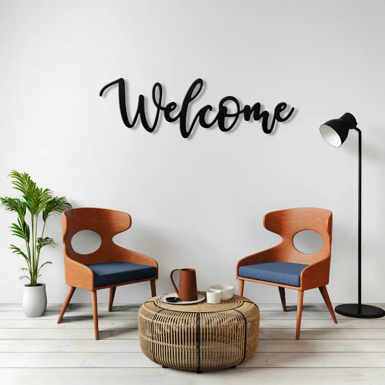 Welcome Metal Wall Art Monique Store