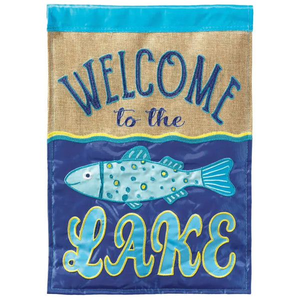 Welcome To The Lake Flag Poly Dicksons Inc