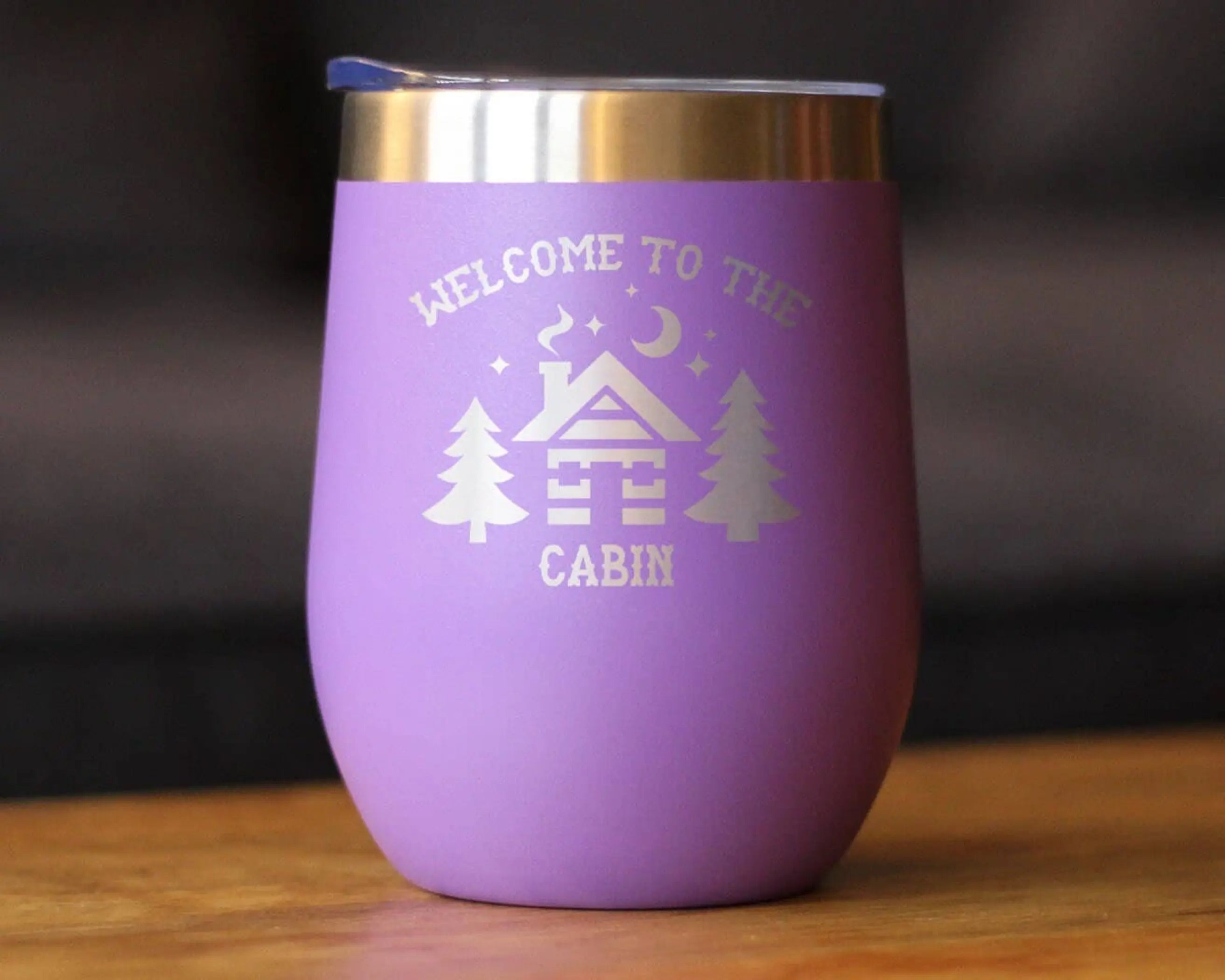 Welcome to the Cabin Insulated Wine Tumbler - Rustic Gifts Bevvee