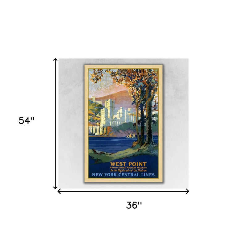 West Point New York Vintage Travel Unframed Print Wall Art Homeroots Home Decor