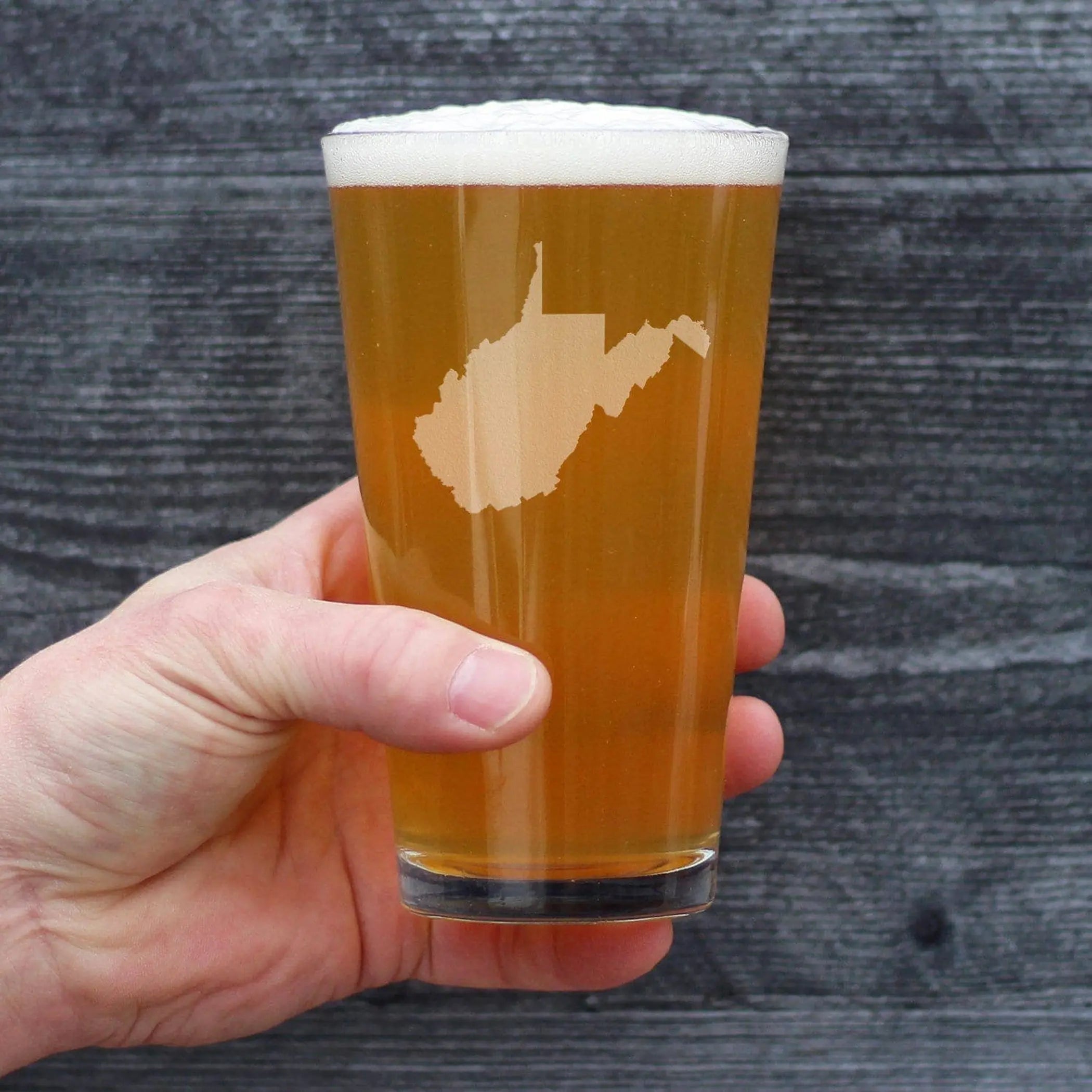 West Virginia Pint Glass for Beer - West Virginians Gifts Bevvee