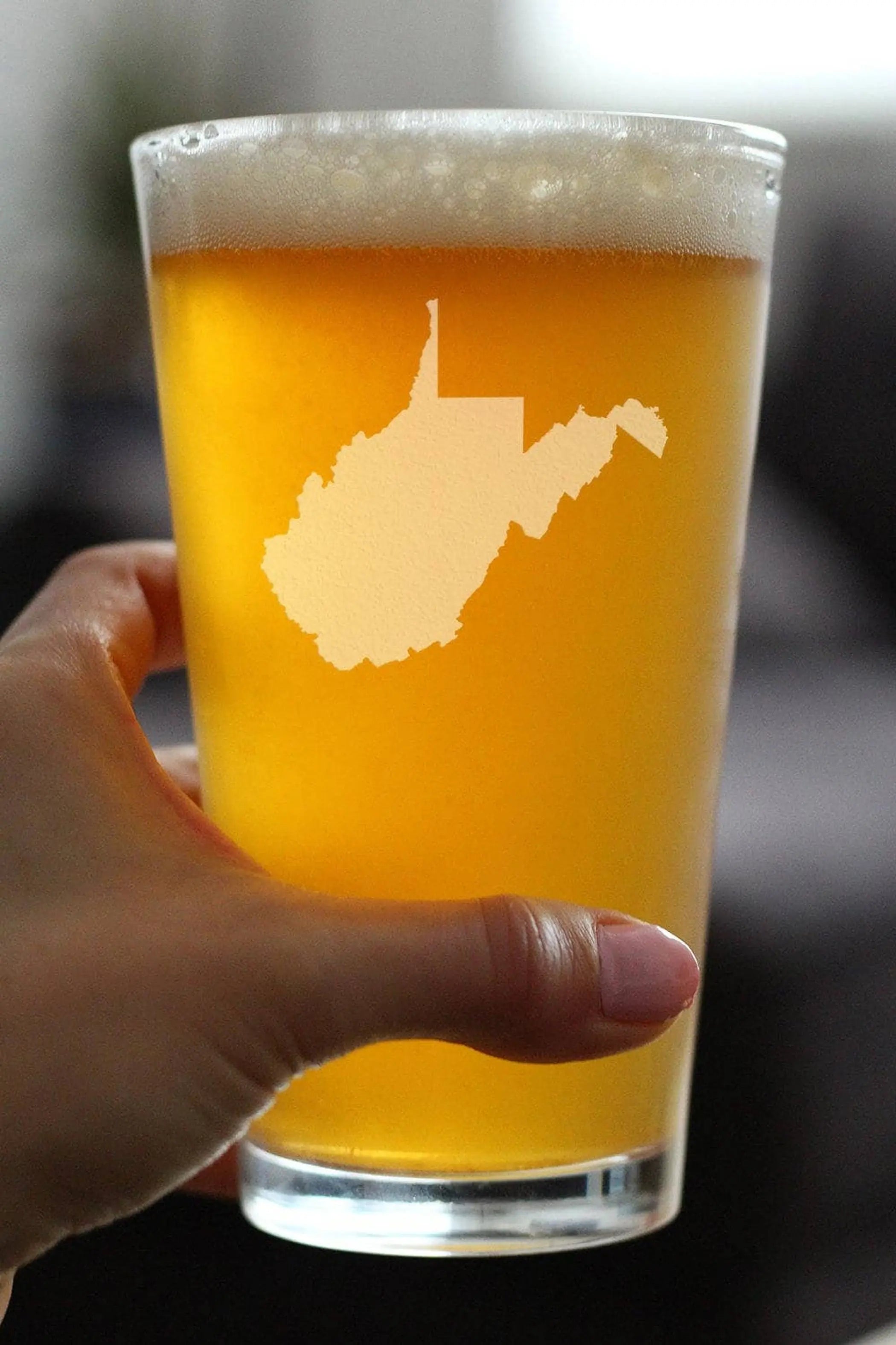 West Virginia Pint Glass for Beer - West Virginians Gifts Bevvee