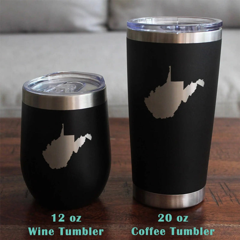 West Virginia Stemless Wine Glass - West Virginians Gifts Bevvee