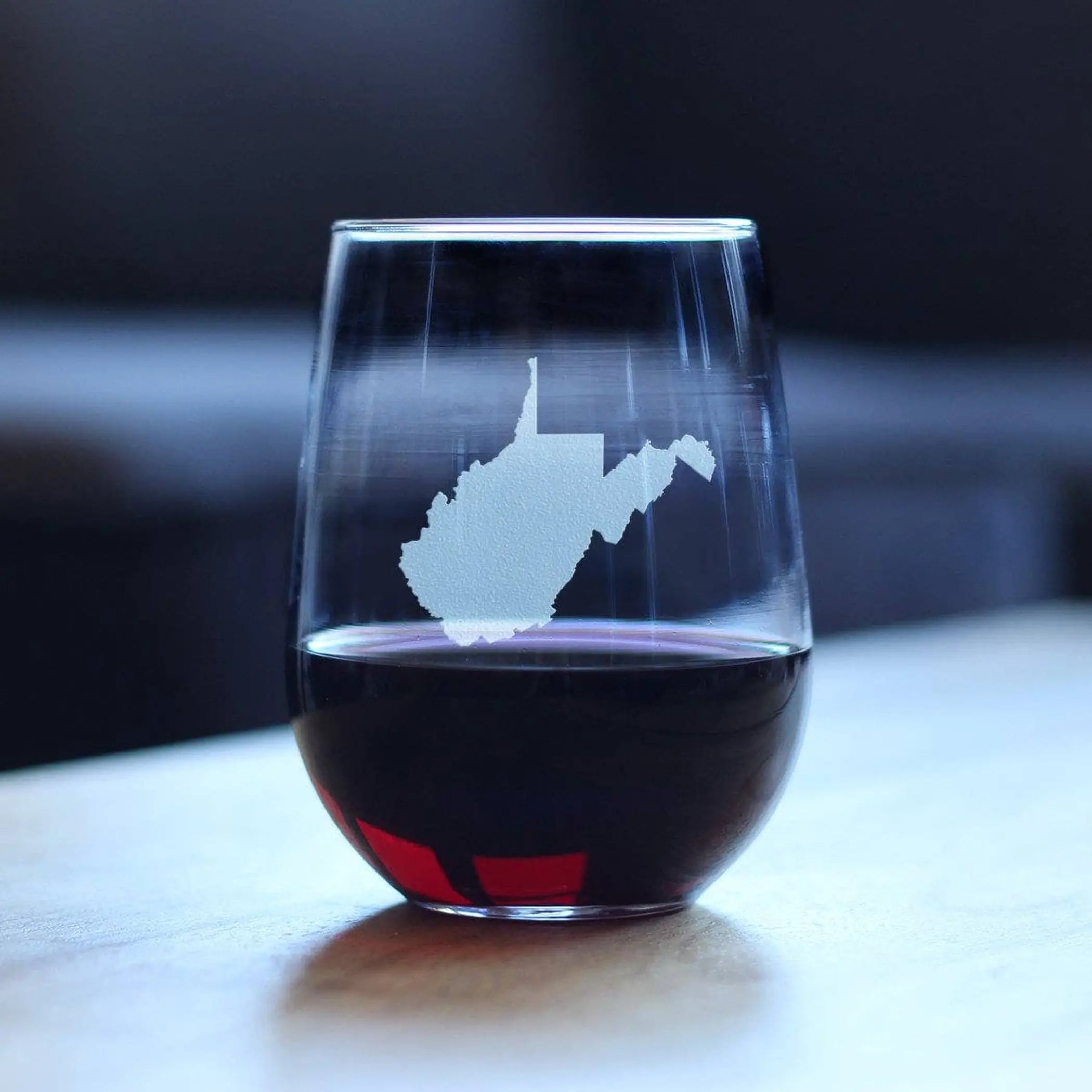 West Virginia Stemless Wine Glass - West Virginians Gifts Bevvee