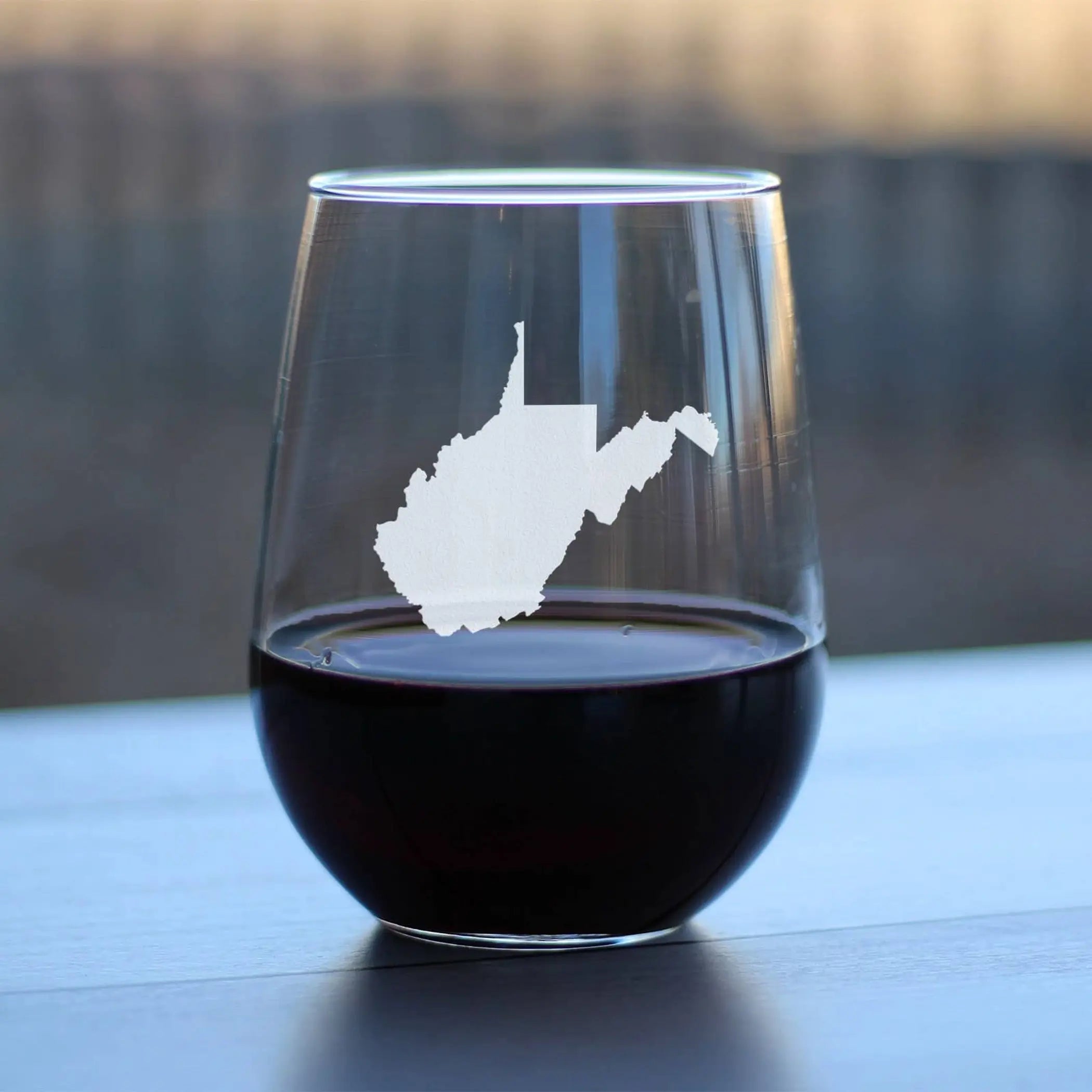 West Virginia Stemless Wine Glass - West Virginians Gifts Bevvee