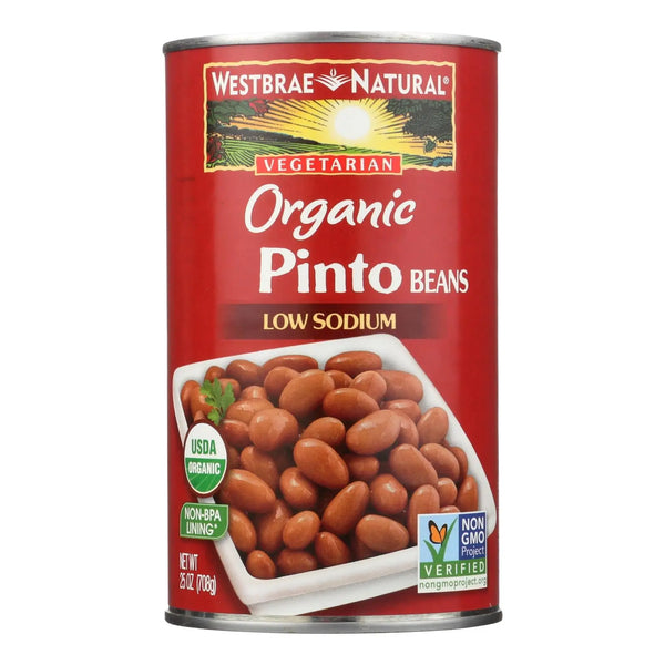Westbrae Natural Pinto Beans - Organic - Case Of 12 - 25 Oz. Westbrae Natural