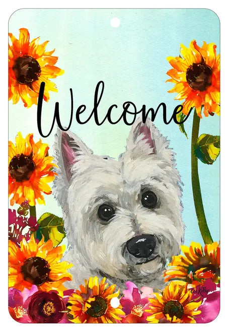 Westie - HHS Welcome Indoor/Outdoor Aluminum Sign Best of Breed