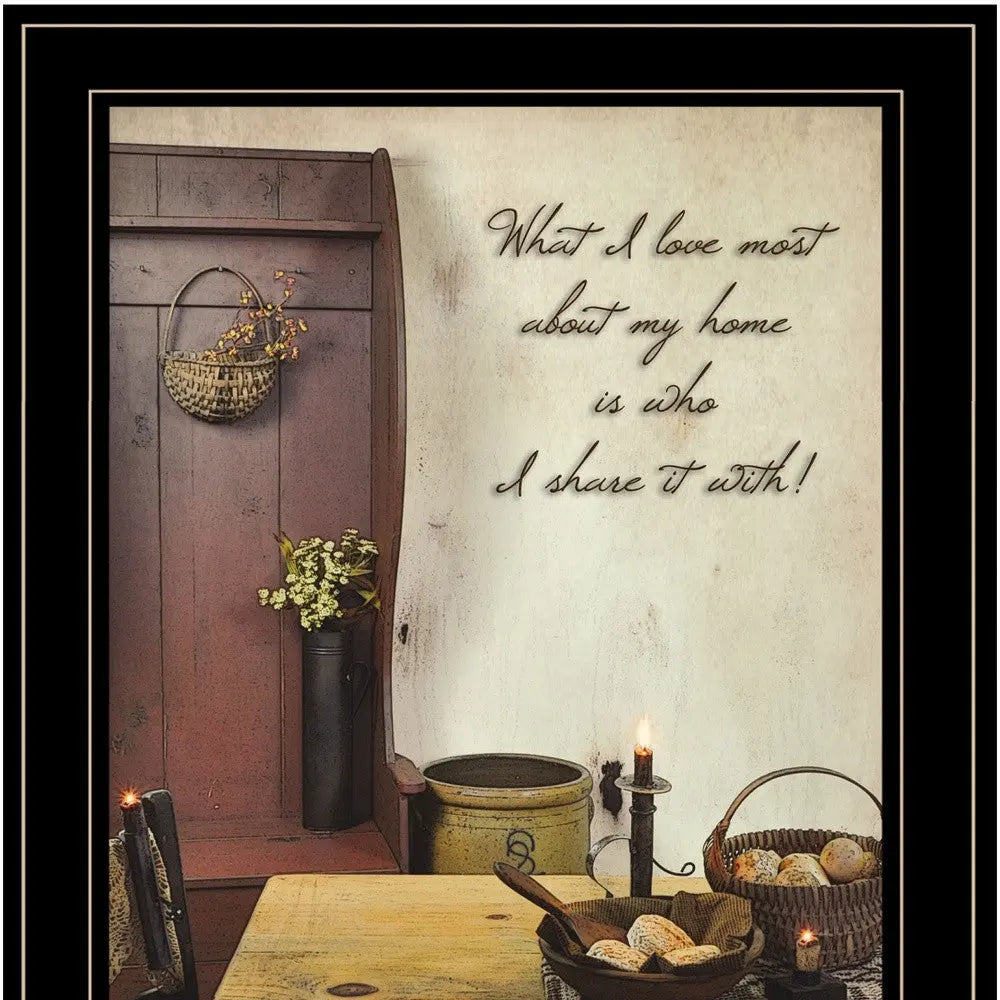 What I love Most 3 Black Framed Print Kitchen Wall Art Homeroots Home Decor