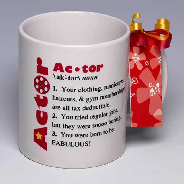 Whimsical Actor Mug LIANE FRIED STUDIO