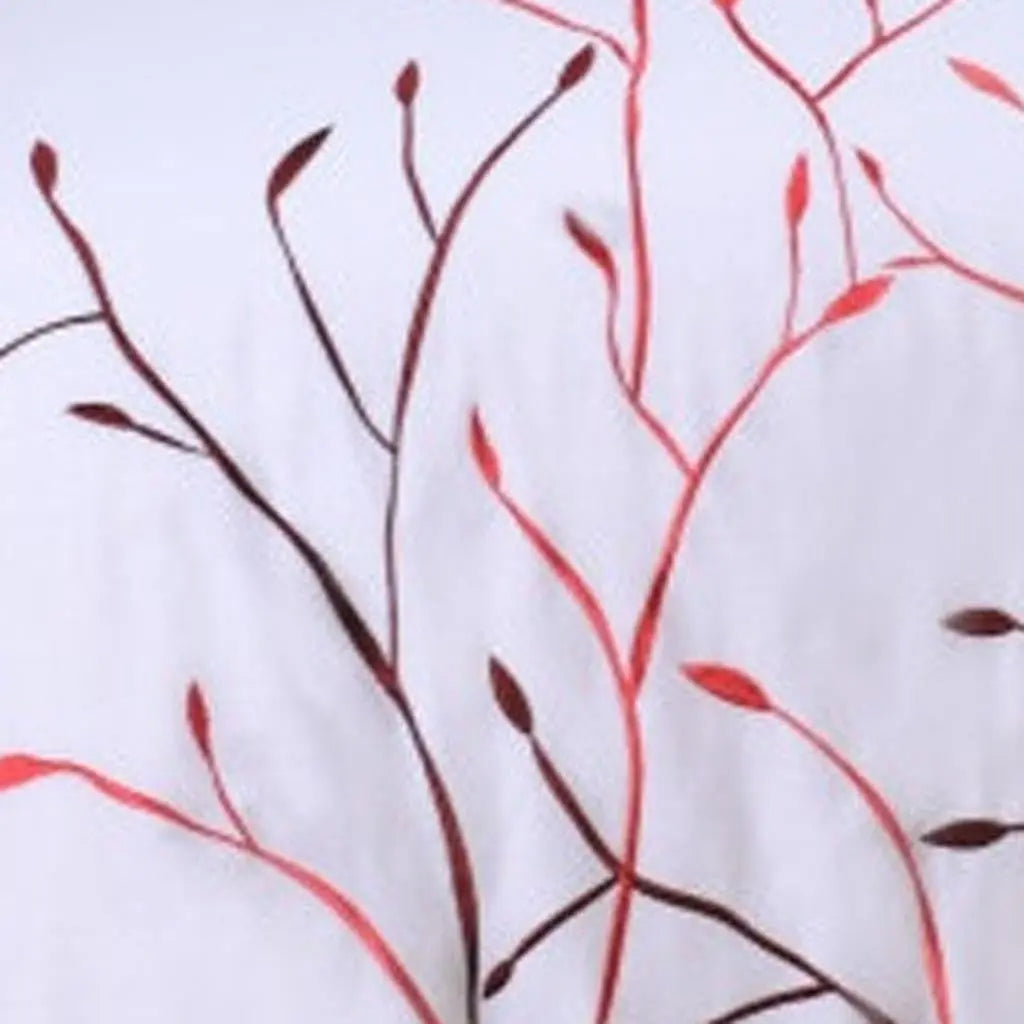 White And Red Queen Cotton Washable Duvet Cover Set With Two Shams Homeroots Bed & Bath
