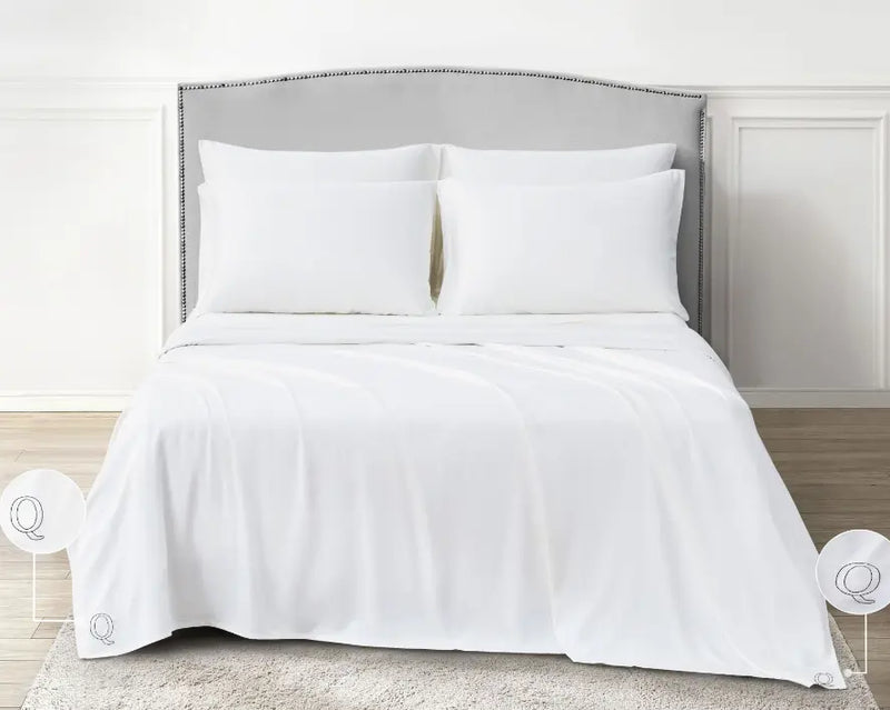 White Bambusa 7-Piece Sheet Set Bambusa Sheets