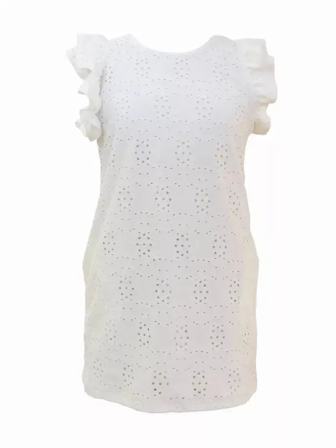 White Eyelet Dress Tru Luv