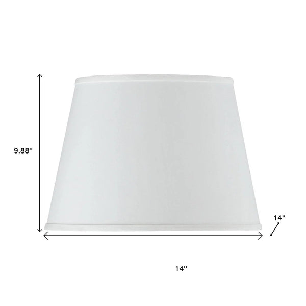 White Faux Silk Plain Drum Lamp Shade Homeroots Lighting