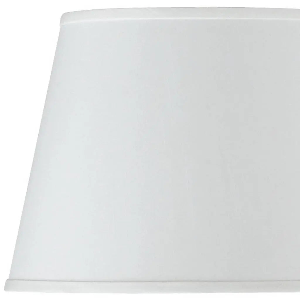White Faux Silk Plain Drum Lamp Shade Homeroots Lighting