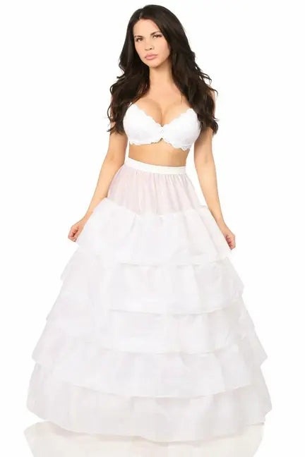 White Hoop Skirt Daisy Corsets