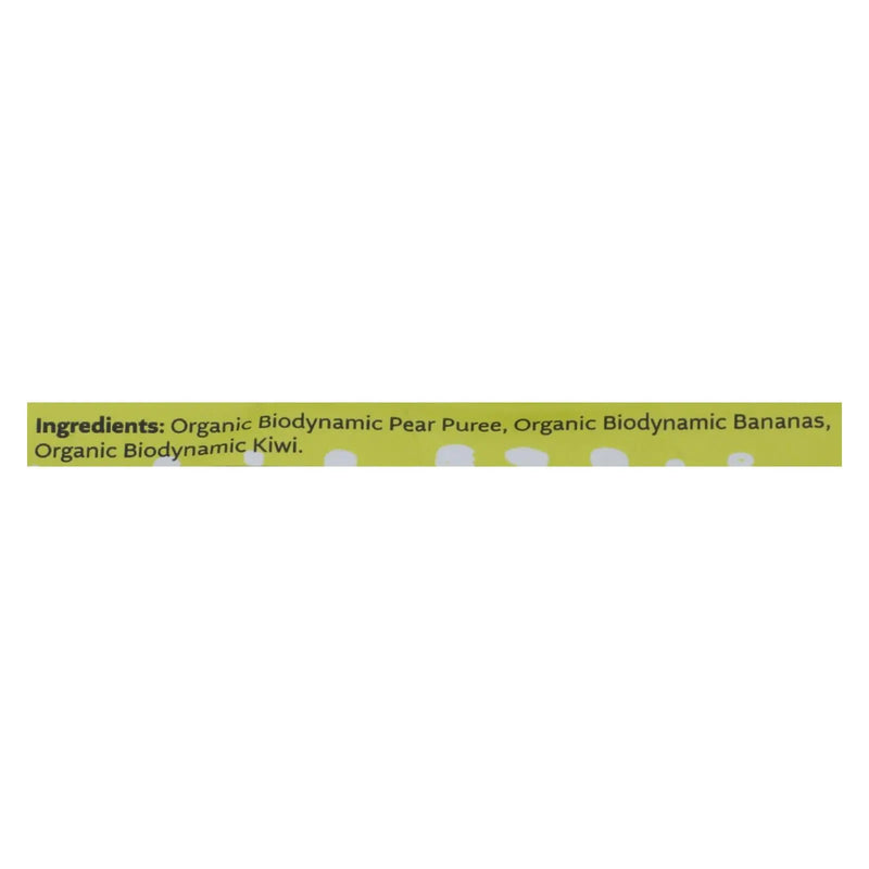White Leaf Provisions - Baby Food Pear Ban Kiwi - Case Of 6 - 3.2 Oz White Leaf Provisions