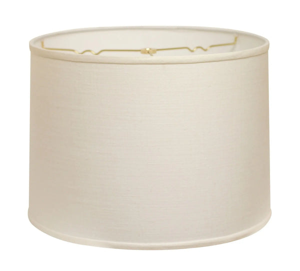White Linen Drum Lamp Shade Homeroots Lighting