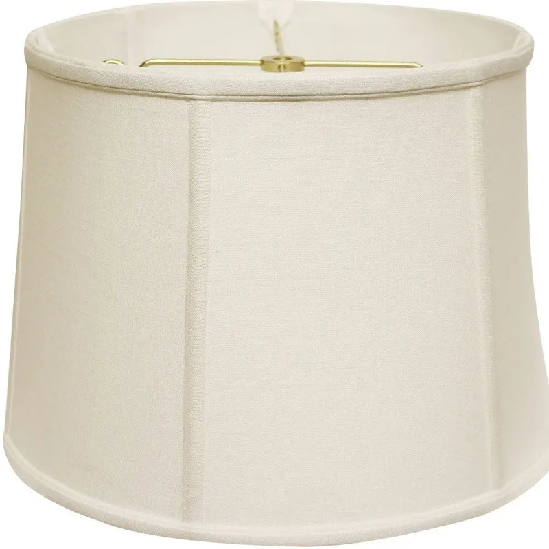 White Linen Drum Lamp Shade Homeroots Lighting