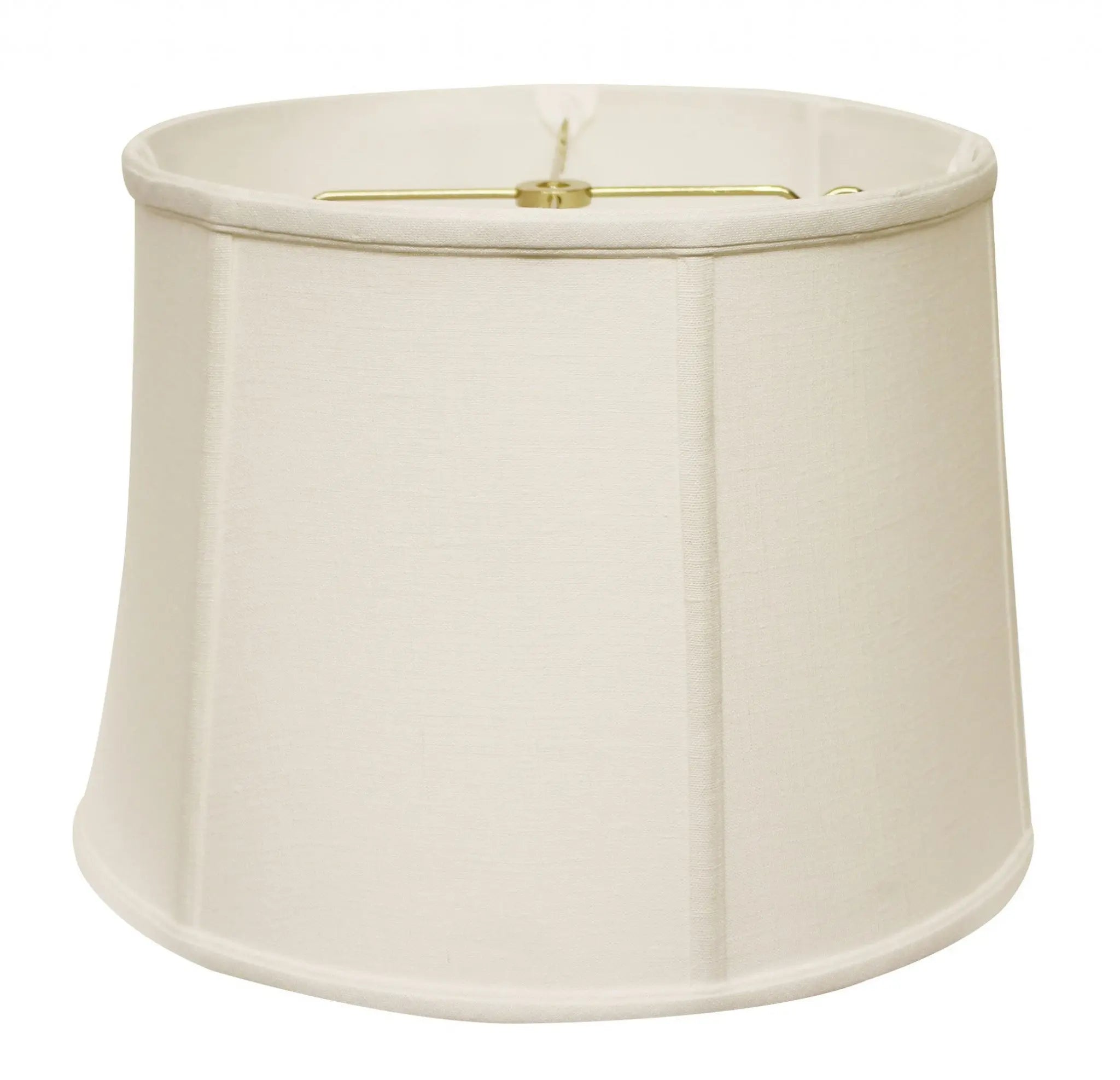White Linen Drum Lamp Shade Homeroots Lighting