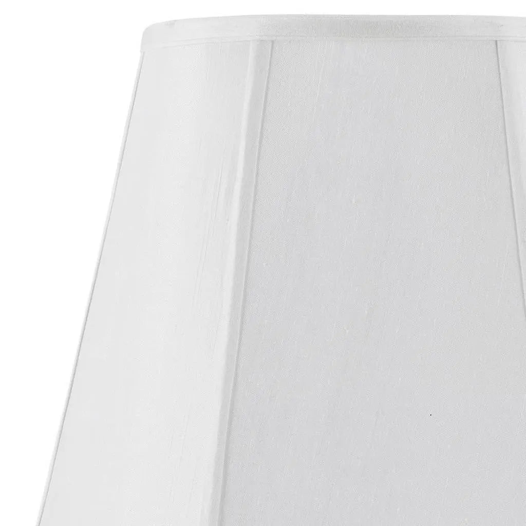 White Linen Piped Empire Lamp Shade Homeroots Lighting