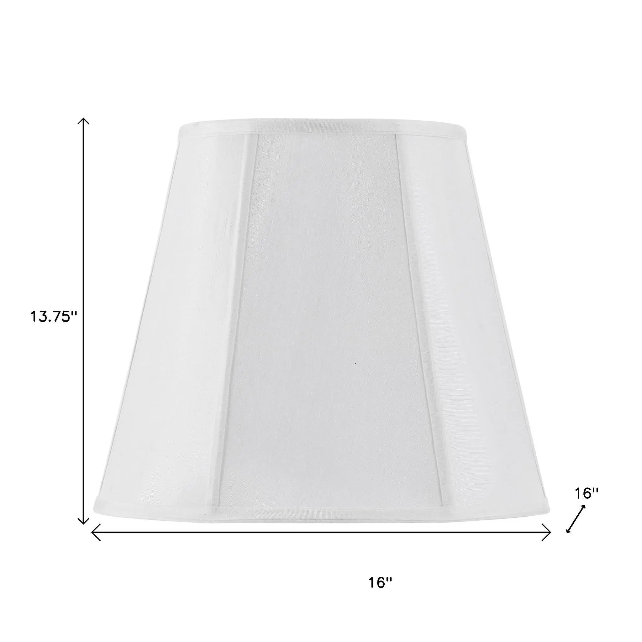 White Linen Piped Empire Lamp Shade Homeroots Lighting