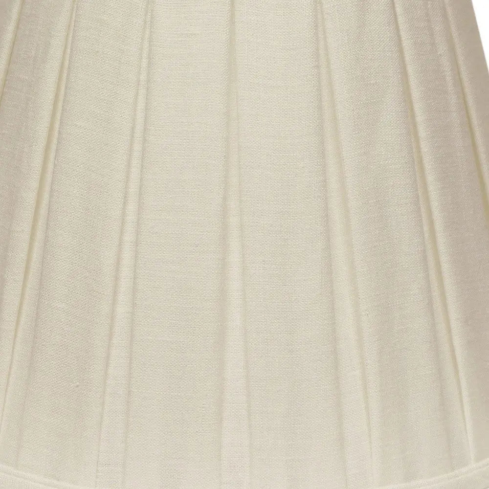 White Linen Pleated Empire Lamp Shade Homeroots Lighting