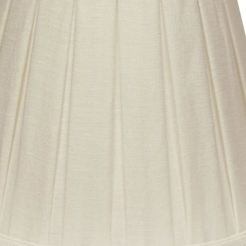 White Linen Pleated Empire Lamp Shade Homeroots Lighting
