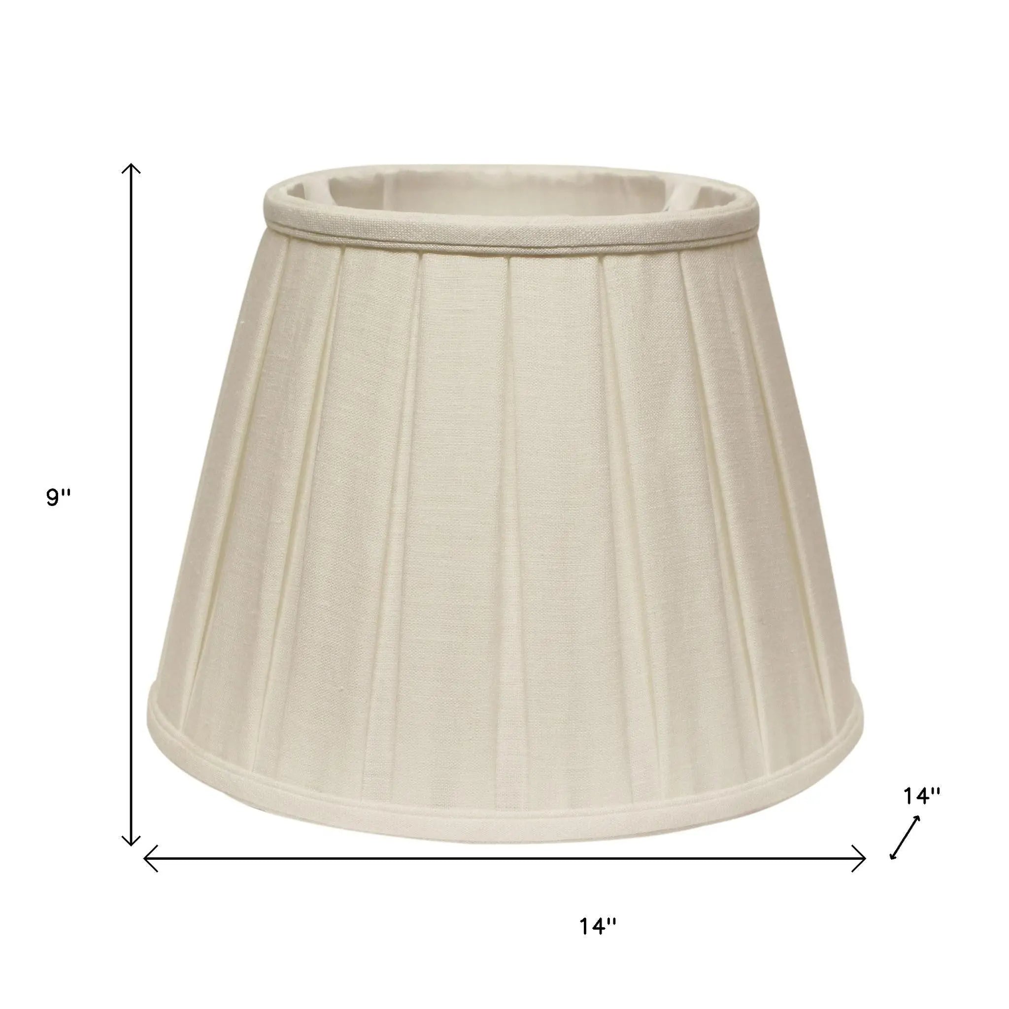 White Linen Pleated Empire Lamp Shade Homeroots Lighting