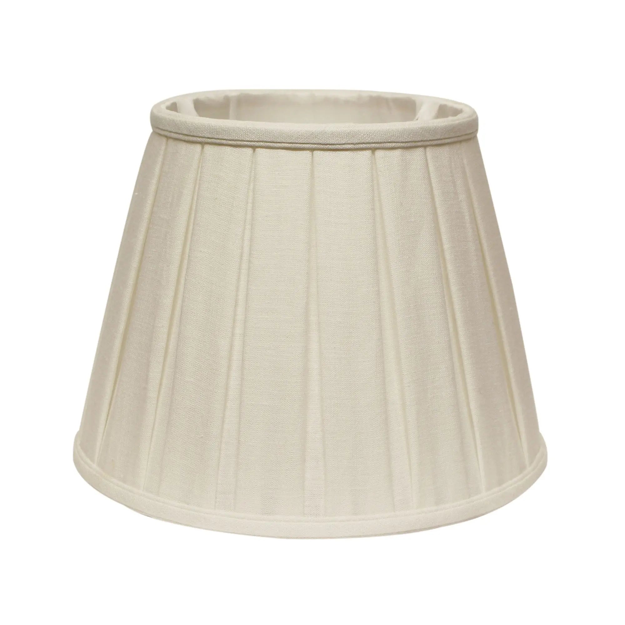 White Linen Pleated Empire Lamp Shade Homeroots Lighting