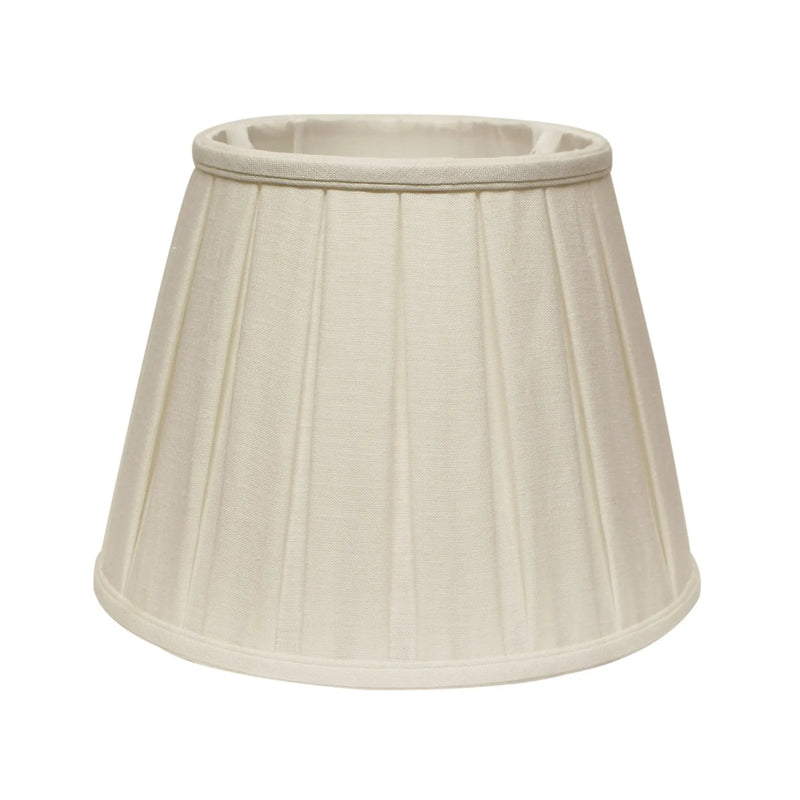 White Linen Pleated Empire Lamp Shade Homeroots Lighting