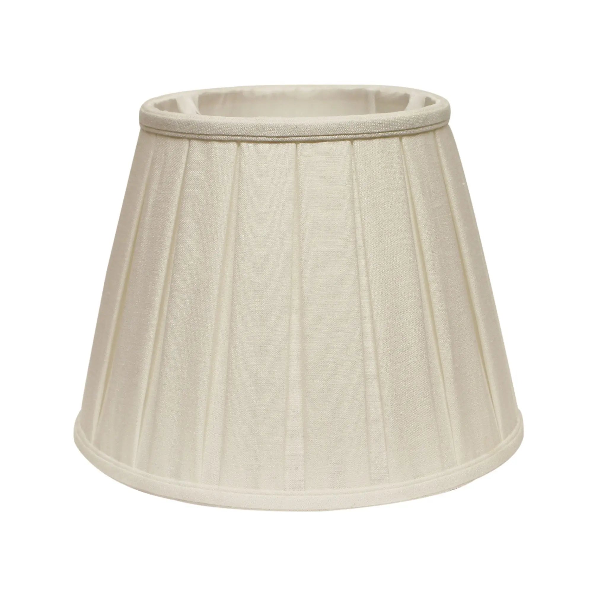 White Linen Pleated Empire Lamp Shade Homeroots Lighting