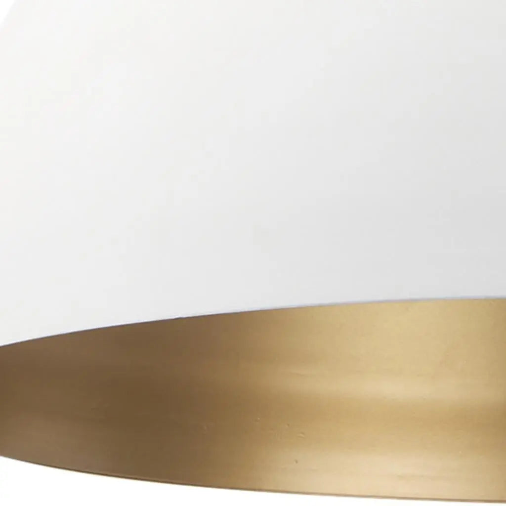 White Metal Single Ceiling Light With White Shades Homeroots Lighting