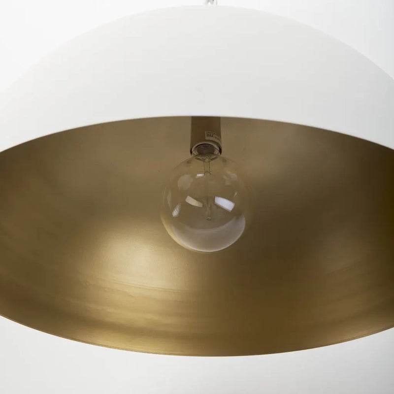 White Metal Single Ceiling Light With White Shades Homeroots Lighting