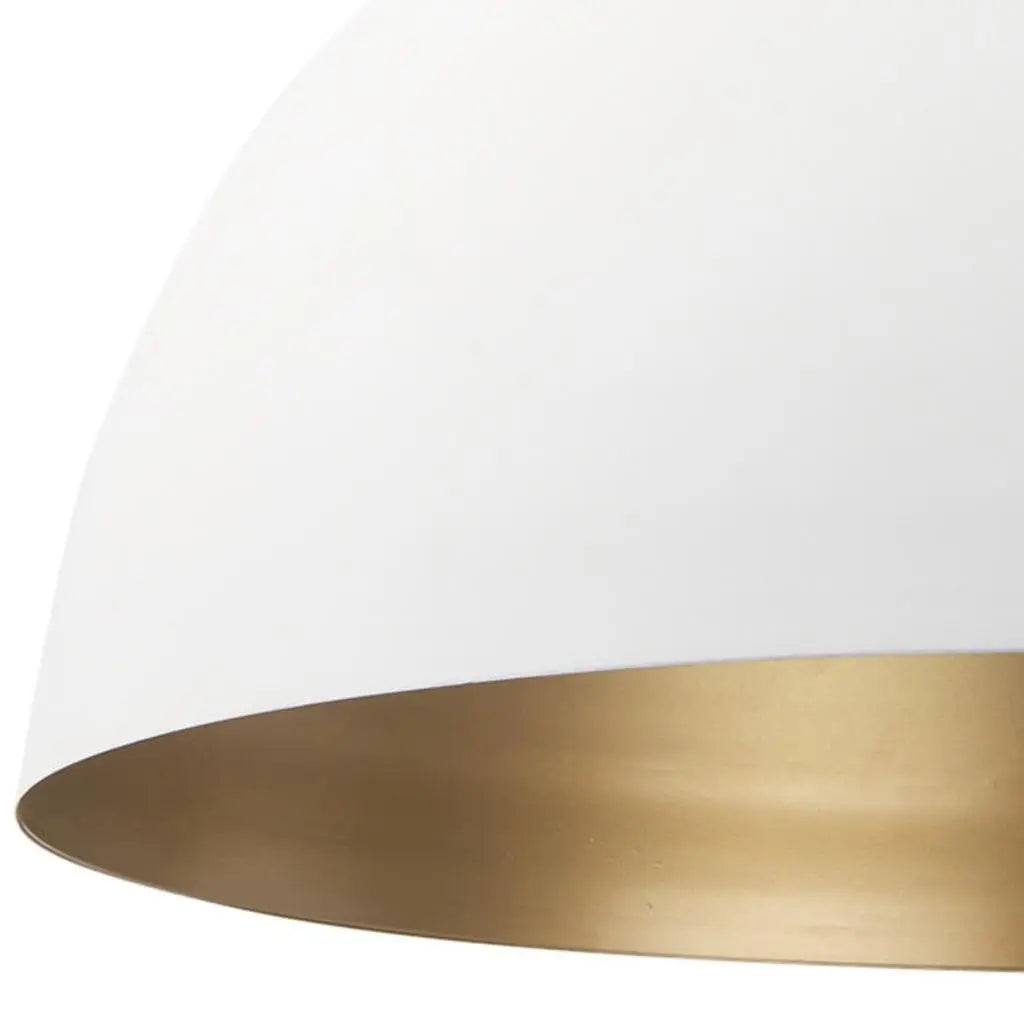 White Metal Single Ceiling Light With White Shades Homeroots Lighting
