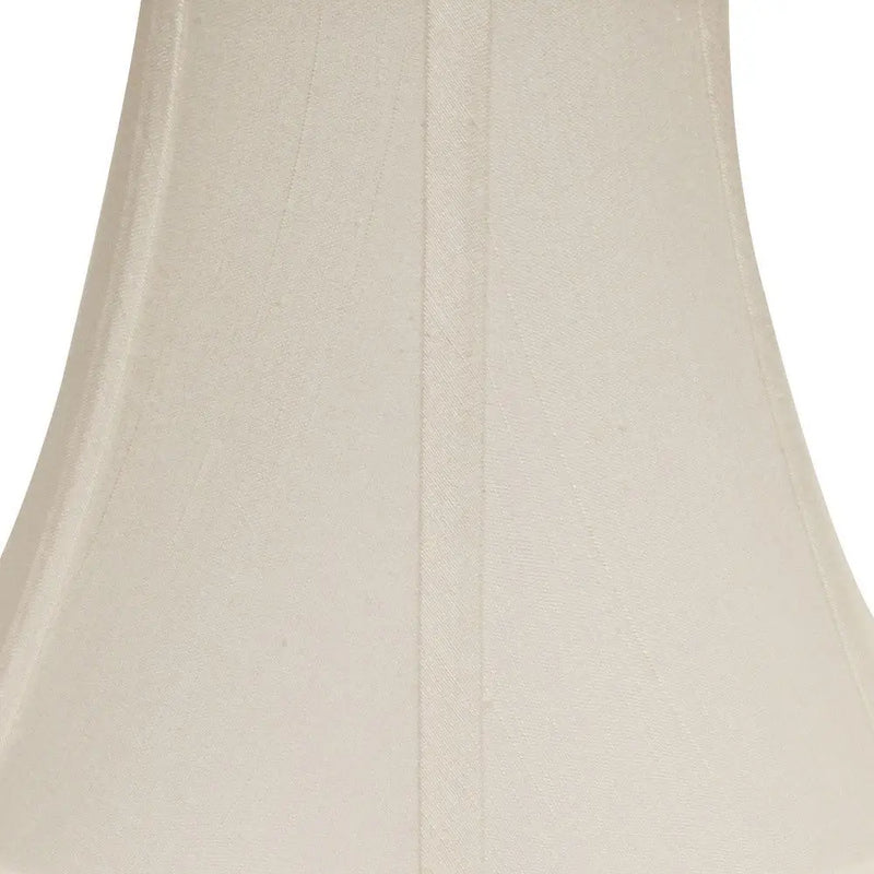 White Monay Shantung Silk Bell Lamp Shade Homeroots Lighting
