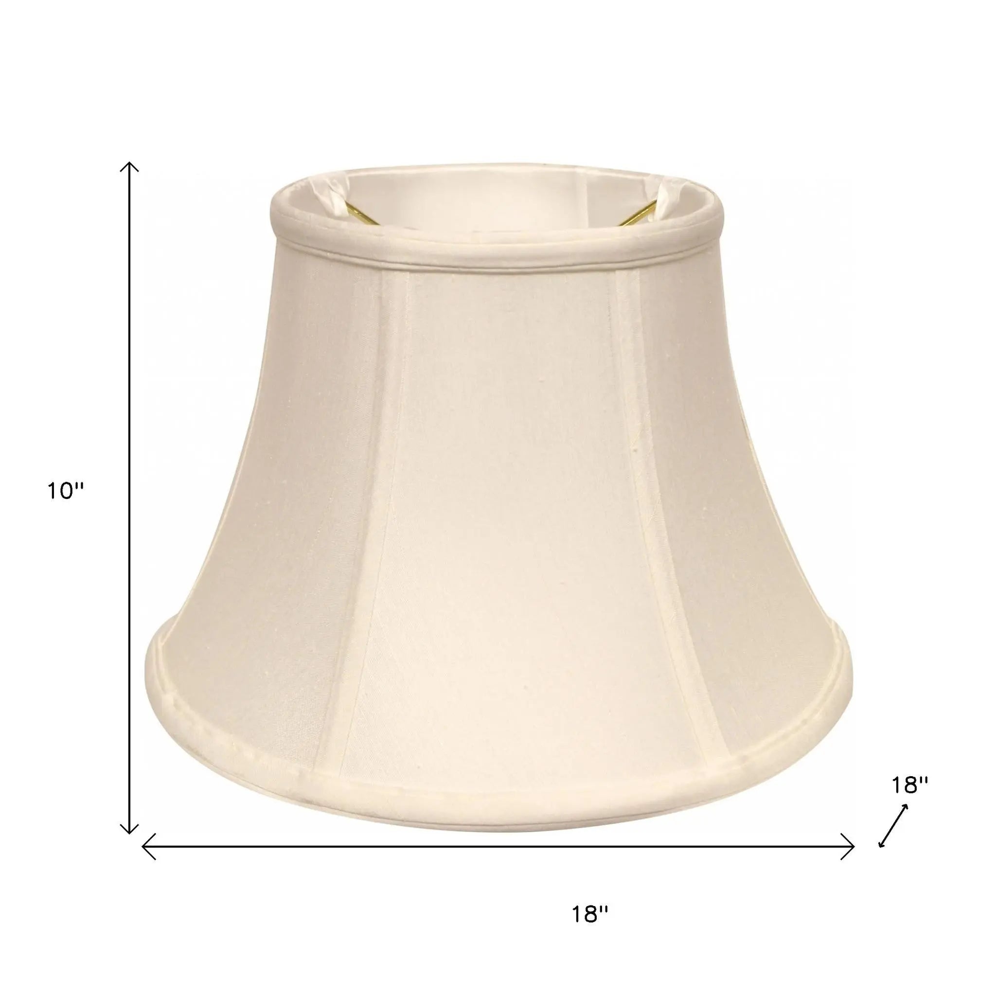 White Monay Shantung Silk Drum Lamp Shade Homeroots Lighting