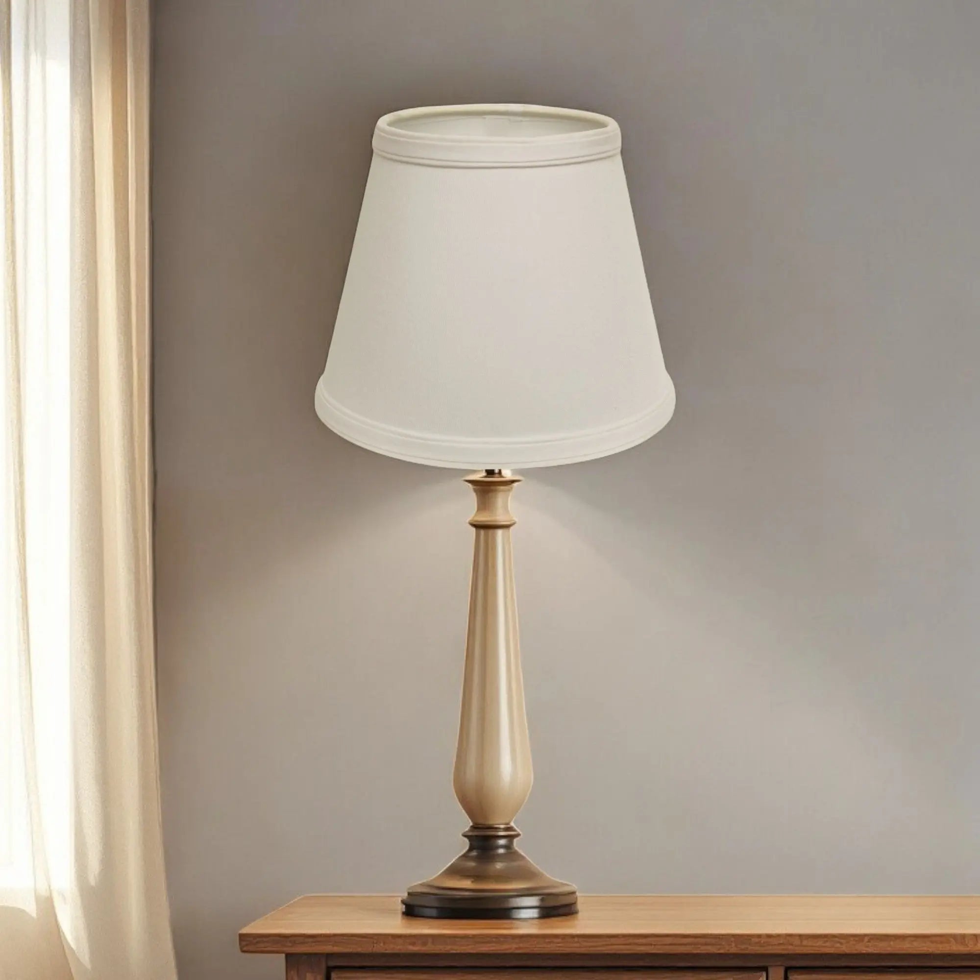 White No Slub Innsbruck Empire Lamp Shade Homeroots Lighting