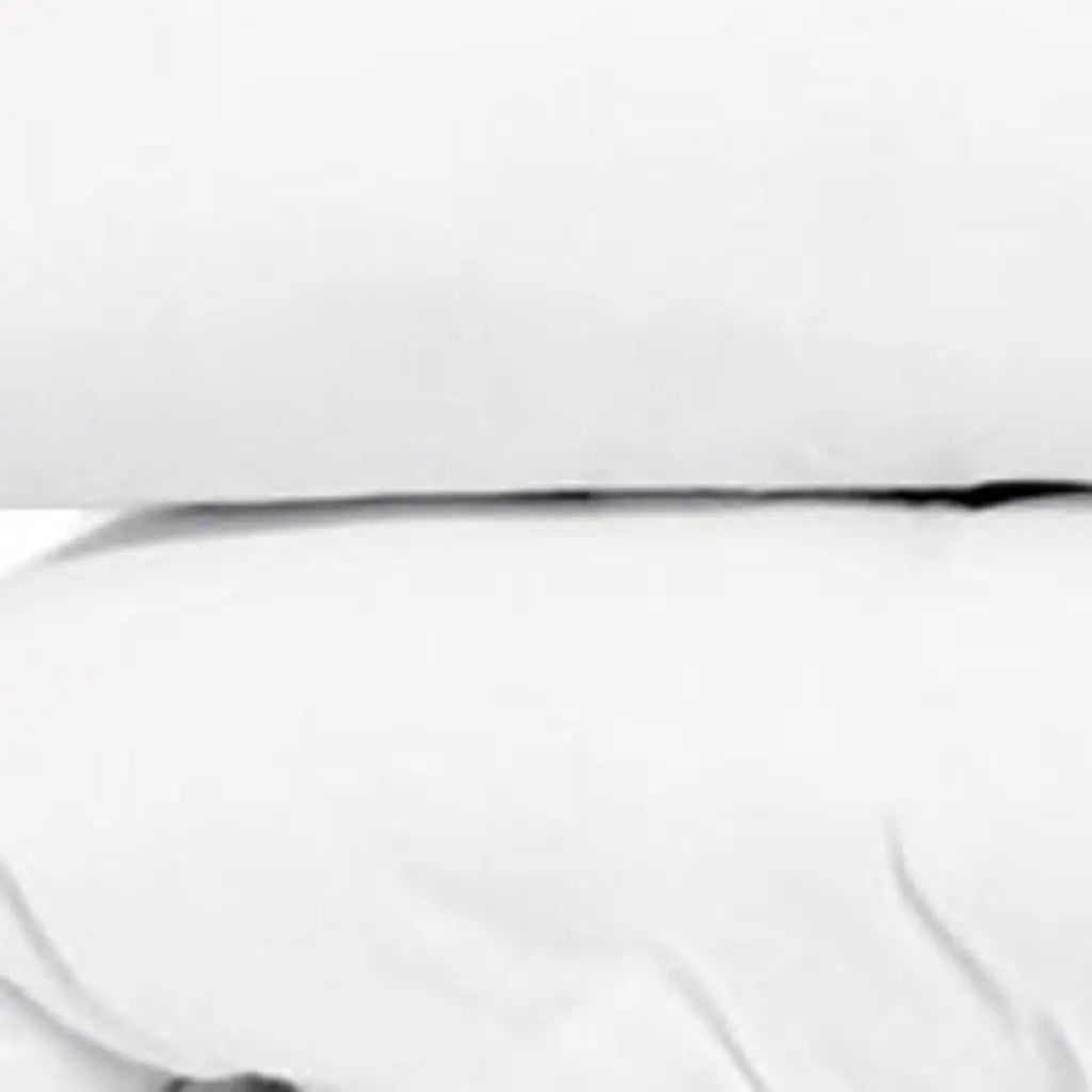 White Queen Cotton Blend Washable Duvet Cover Set Homeroots Bed & Bath