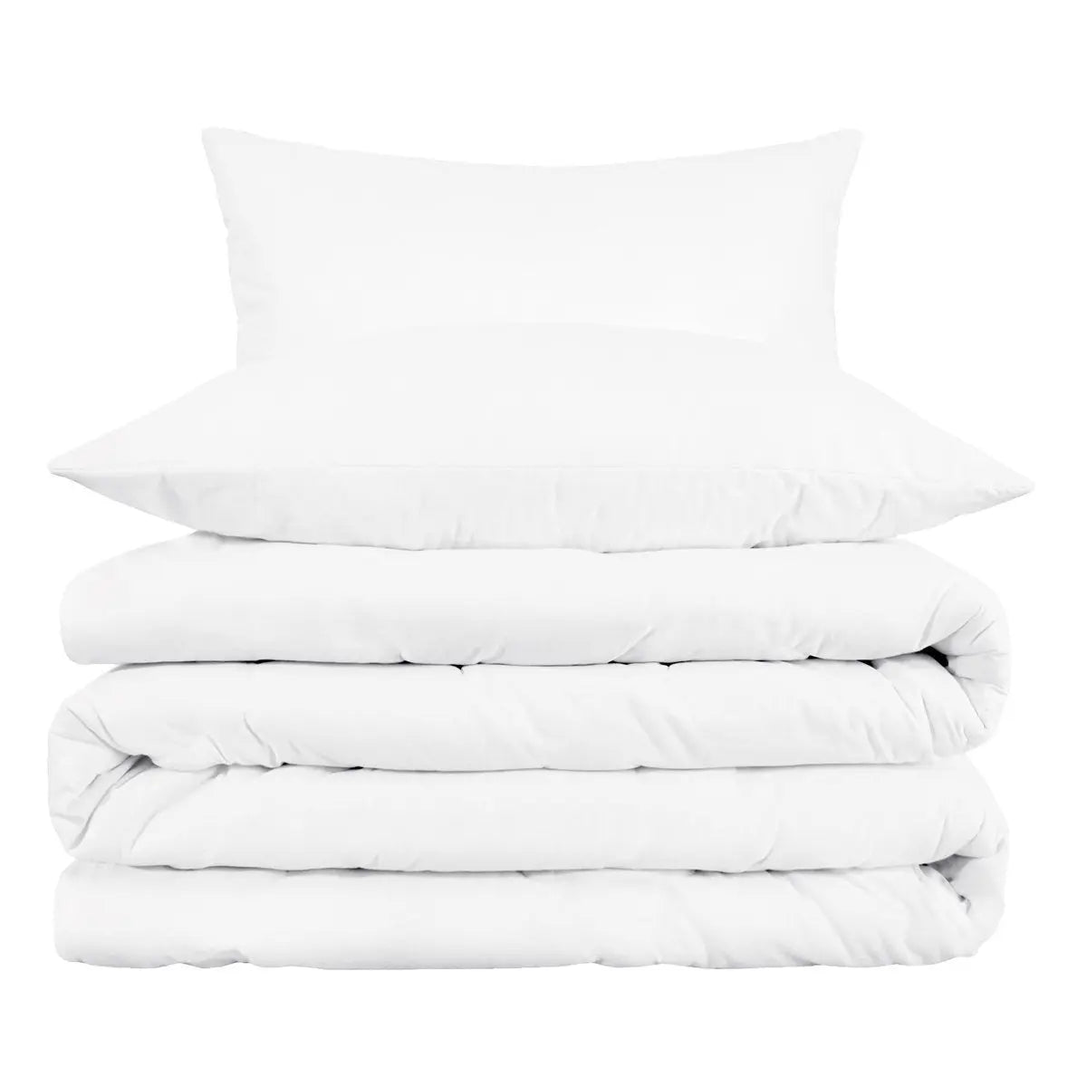 White Queen Cotton Blend Washable Duvet Cover Set Homeroots Bed & Bath