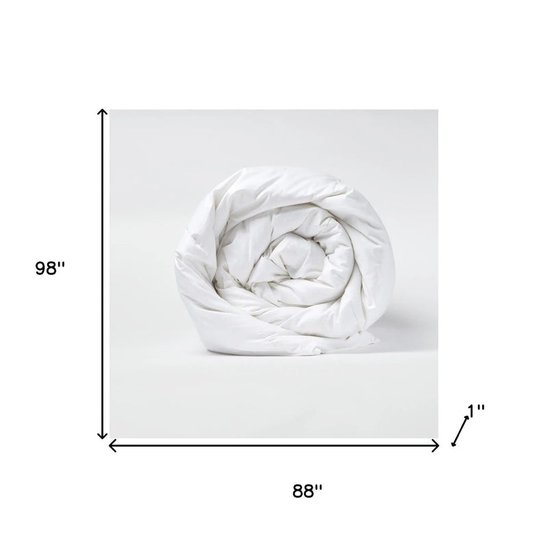 White Queen Cotton Washable Microfiber Down Alternative Comforter Homeroots Bed & Bath