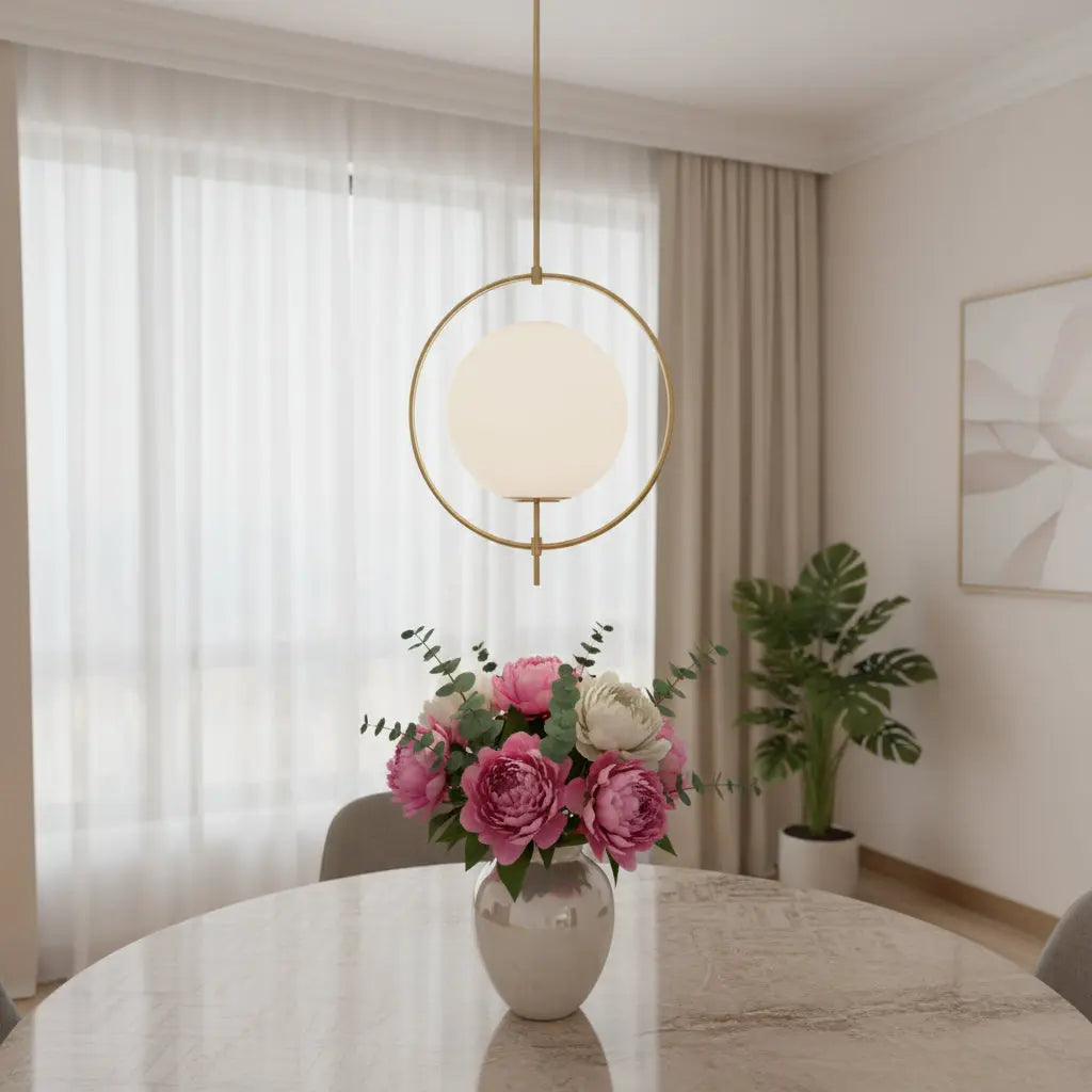 White Single Metal Dimmable Ceiling Light With White Shades Homeroots Lighting